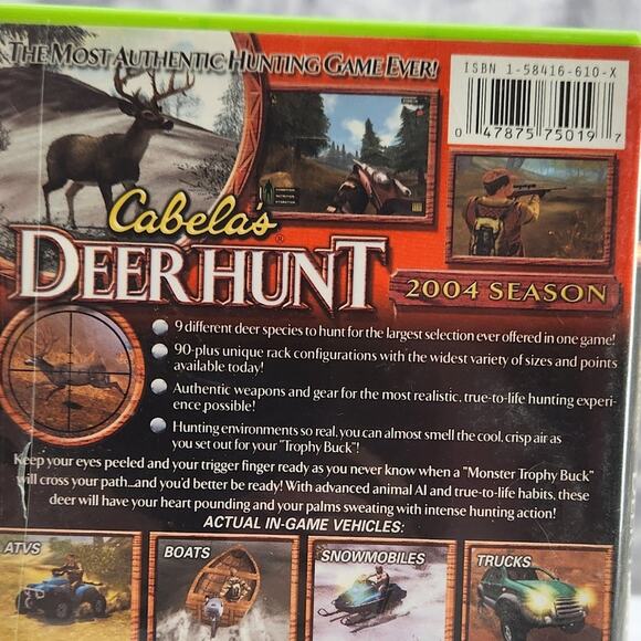 Cabela's Deer Hunt Season 2004 (Microsoft Xbox Live 03) Teen Manual video Game - Picture 6 of 7
